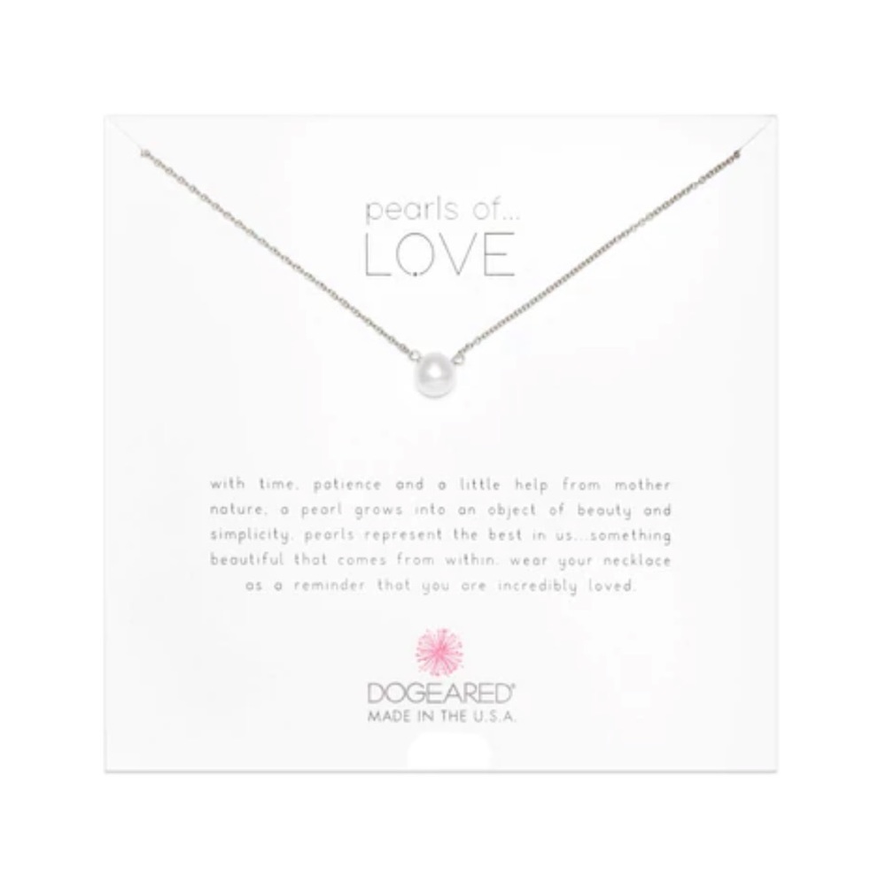 Dogeared Pearls of Love Silver Necklace